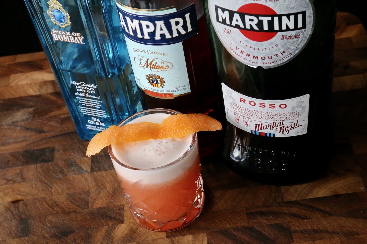 How do you make an Italian negroni or amaretto sour cocktail?